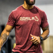 Gorila Original Tee - Burgundy - Gorila Fitness 