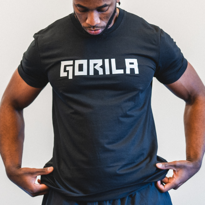 Gorila Essentials Black Tee - Gorila Fitness 