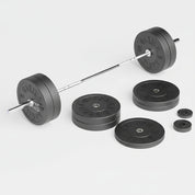 Gorila 380 lb bar and plate set with Ox bumper plates – Elite Package barbell kit for CrossFit, weightlifting and powerlifting, ship from Canada