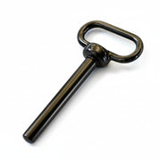 Gorila Black Hitch Pin 5/8" Gym pin close-up in Black - Gorila Fitness Canada