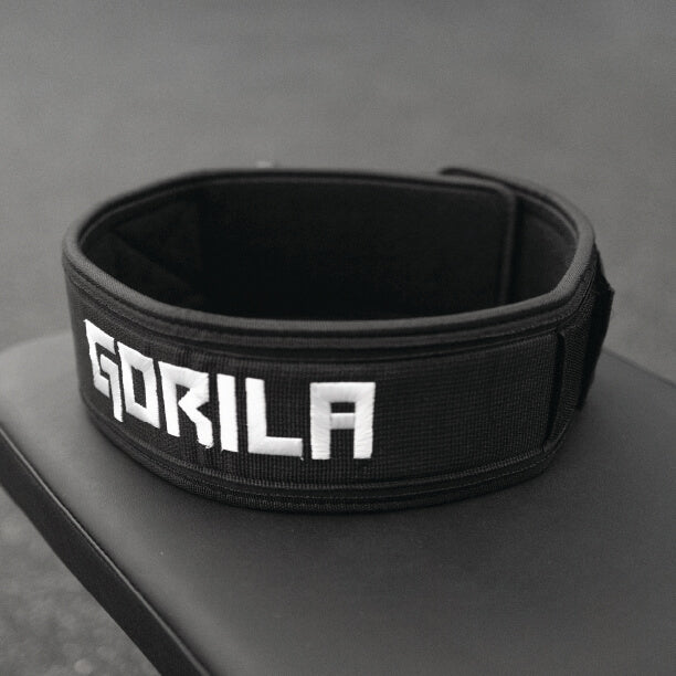 Gorila 4″ Nylon Weightlifting Belt - Black - Gorila Fitness 