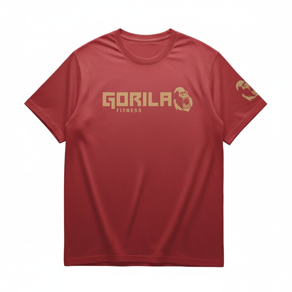 Best Gorila Original Tee - Burgundy - Gorila Fitness 