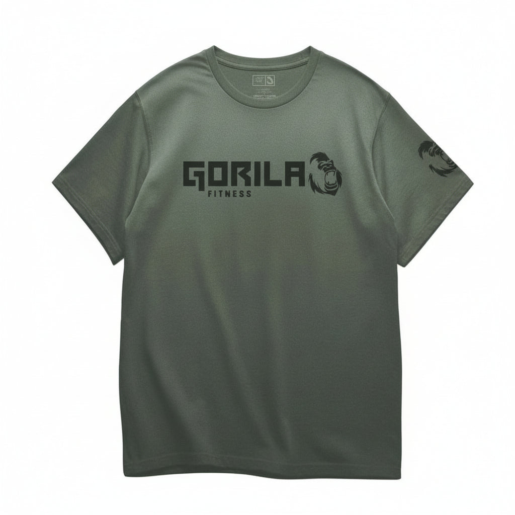 Best performance tee for crossfit and hyrox, Gorila Original Tee - Kaki - Gorila Fitness 