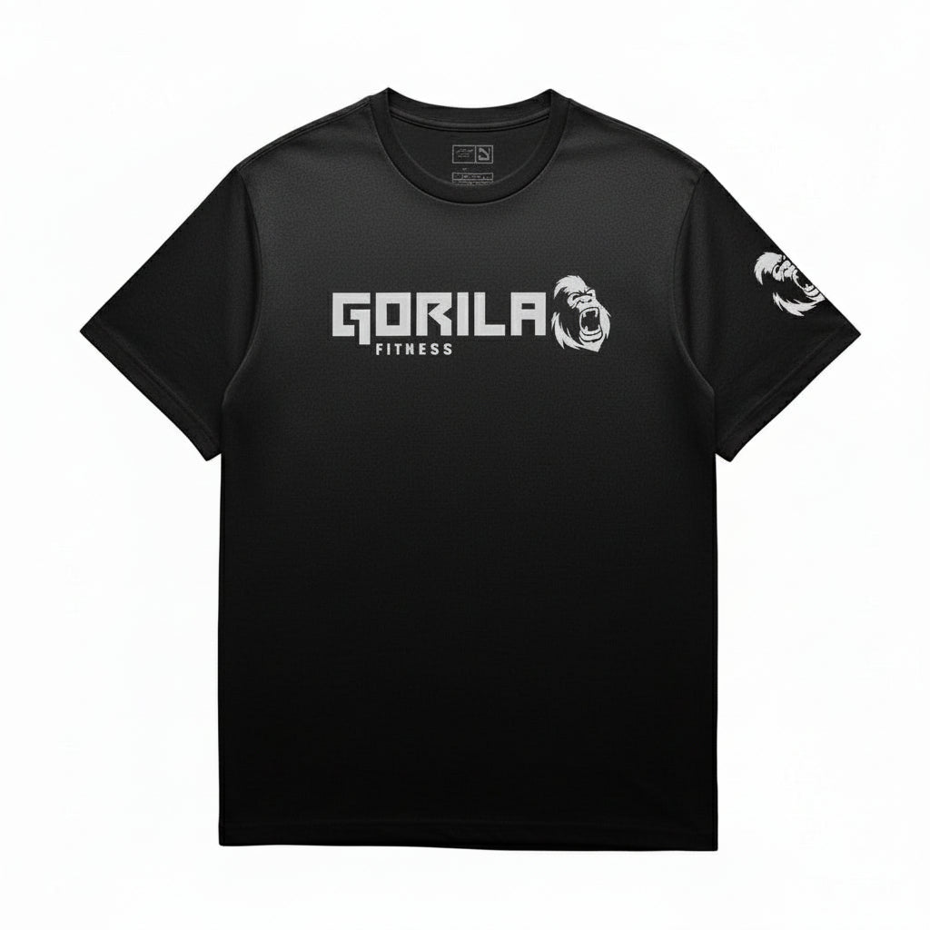 Best Gorila Original Tee Tested for Hybrid Athletes - Black - Gorila Fitness Canadian Brand Fitness Apparel 