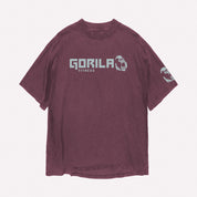 Gorila Original Tee Berry Heather front view on white background