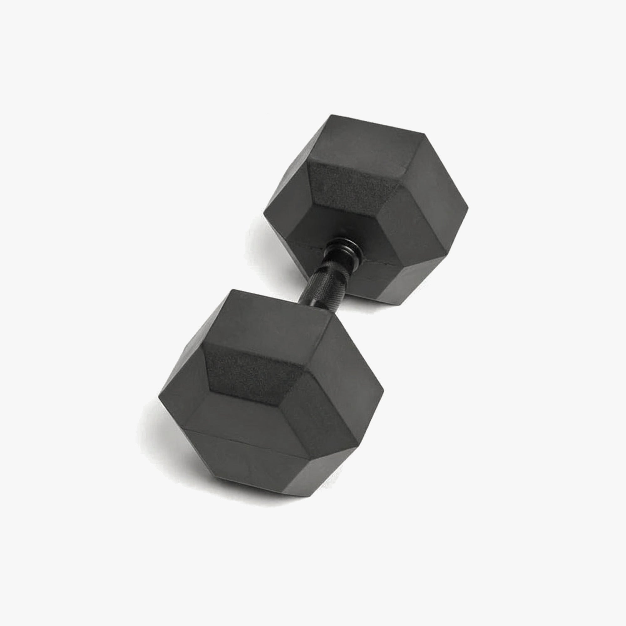 Black Rubber Hex Dumbbell