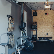Concept2 RowErg installed in a CrossFit home gym