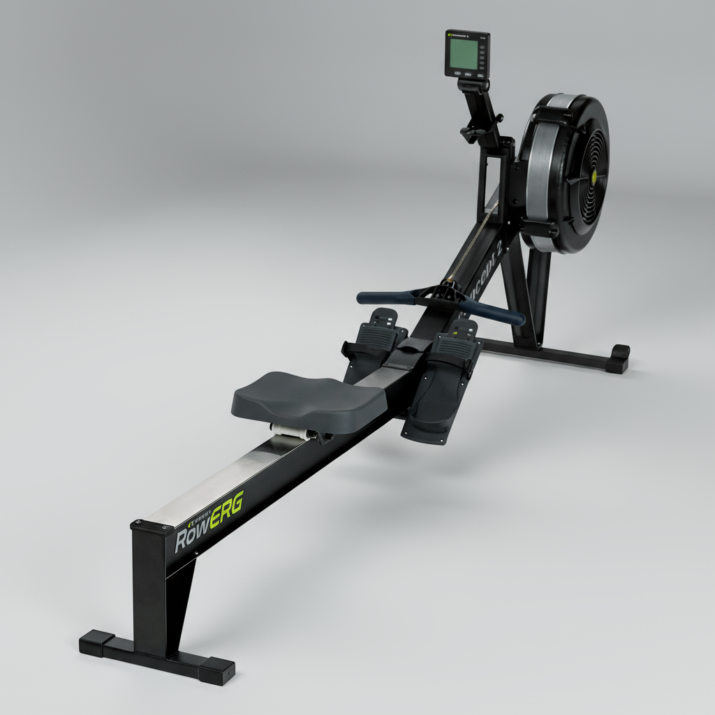 Concept2 RowErg with PM5 monitor and 14" legs for compact gym setup