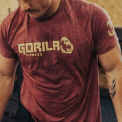 Gorila Original Tee - Burgundy - Gorila Fitness 