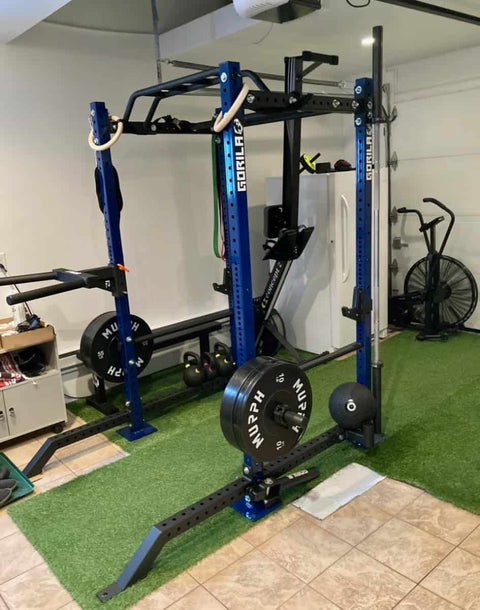 Garage gym strength training build in Canada