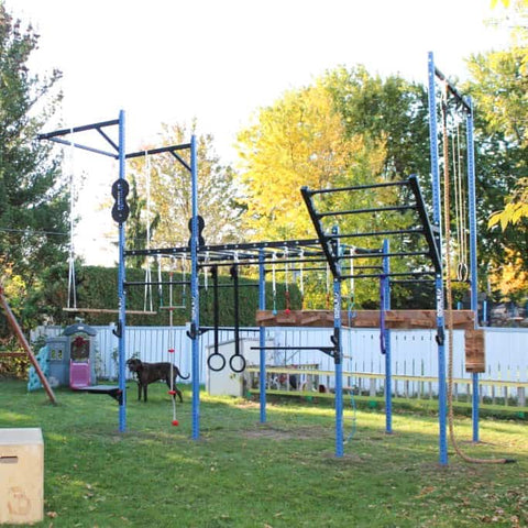 Garage weight room setup by a Canadian home gym owner