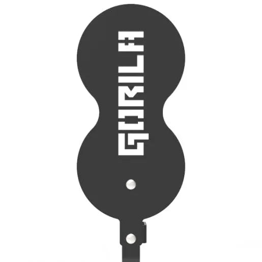 Front view showing the dual circle design for 9 ft and 10 ft wall ball heights, perfect for precision training