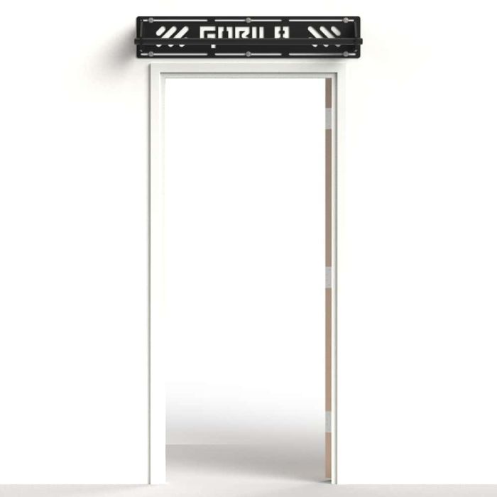 Gorila Ape Bar installed on standard door frame for home gym use