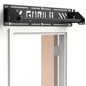 Side view of Gorila Ape Bar pull-up station for doorway installation