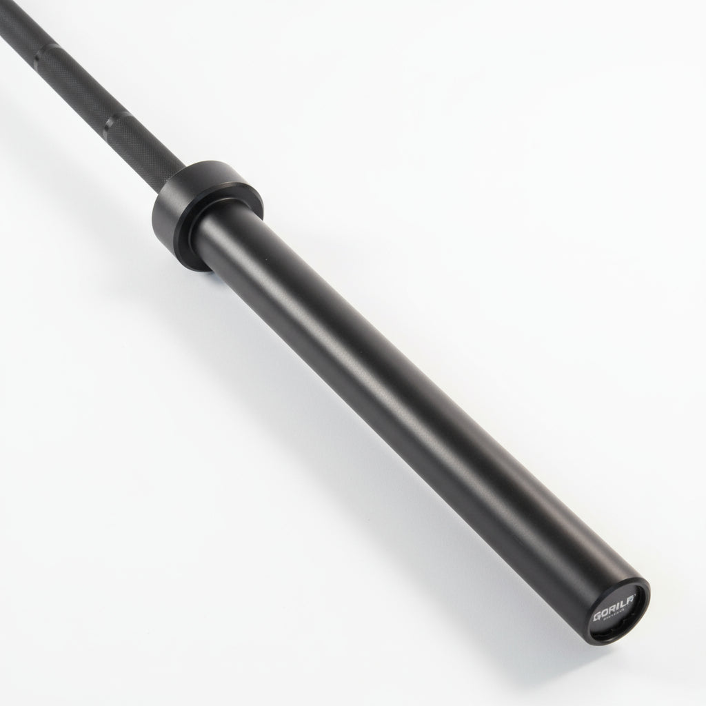 Gorila Bar Teflon – black PTFE-coated barbell made from high-strength alloy steel, corrosion-resistant and easy to clean, built for daily training.
