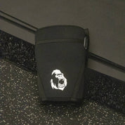 Single Gorila Black Knee Sleeve 3.0 5 mm standing upright highlighting front profile and logo.