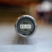 End cap of Gorila Ceros Power Bar featuring engraved logo and stainless steel finish, designed in Canada.