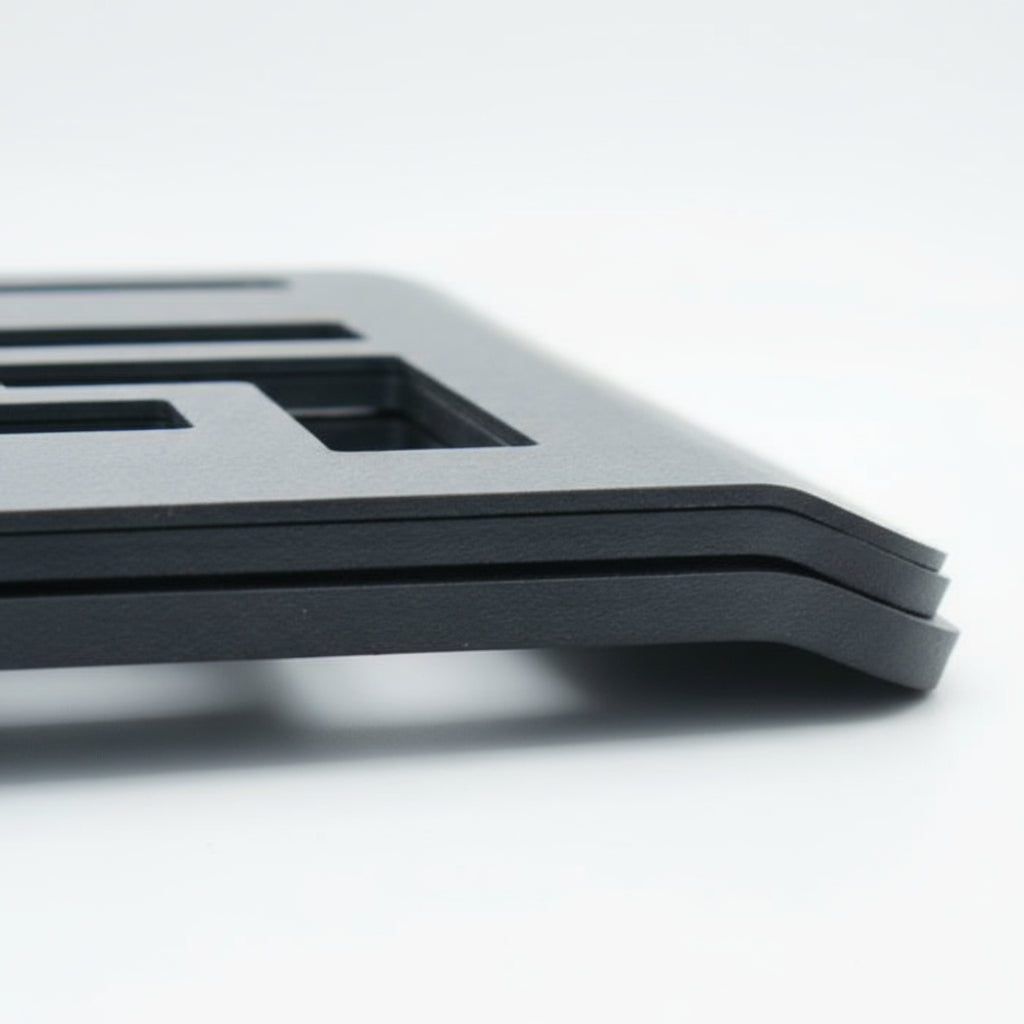 Side-by-side comparison of Gorila Curved Weight Vest Plates showing different thicknesses for 10LB, 14LB, and 20LB kits – contoured steel plates highlighting progressive width and ergonomic curve, compatible with Gorila Phantom, Rogue, and 5.11 tactical carriers for weighted vest training