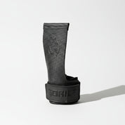 Full set of Gorila Death Grips super sticky rubber hand grips for CrossFit and Hyrox, includes wrist wrap and microfiber cloth
