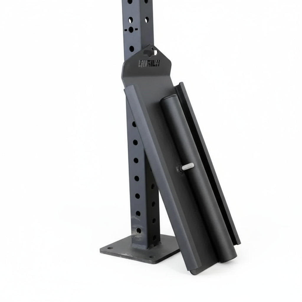 Athlete performing sled pull with the Gorila Falcon Speed Sled using strap attachment for full-body conditioning and sprint work.