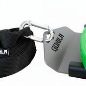 Heavy-duty sled strap and carabiner accessory for the Gorila Falcon Sled, ideal for sled pulls, drags, and resistance training.