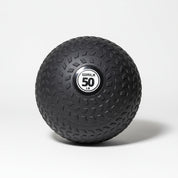 Gorila Fat Slam Ball 50 lb rubber medicine ball with Tire Grip texture on neutral background