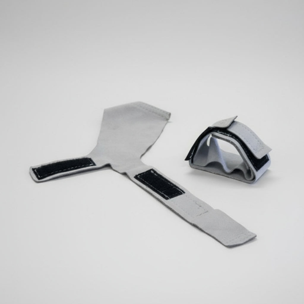 Close-up of Gorila Ghost Grips showing durable Clarino microfiber construction and unique design.