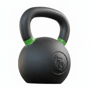 Gorila Fitness 24kg kettlebell with orange handle – seamless one-piece construction with flat base for safe, stable performance.