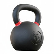 Gorila Fitness 32kg kettlebell with red handle – professional-grade powder-coated weight for high-volume swings and strength work.