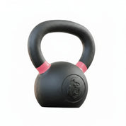 Gorila Fitness 8kg kettlebell with red color-coded handle – durable matte black powder-coated cast iron for mobility and conditioning training.