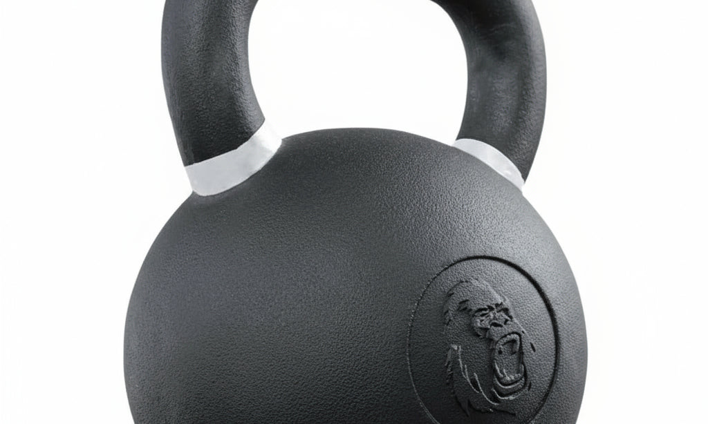 Gorila Fitness Kettlebell – matte black powder-coated cast-iron kettlebell designed for strength, conditioning, and mobility training in Canada.
