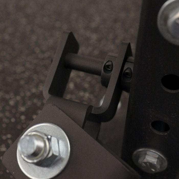 Detailed view of Gorila Fitness Landmine pivot system, engineered for stability and full rotational movement.