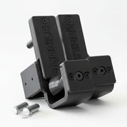 Gorila Fitness Roller J-Cups – heavy-duty J-Cups with integrated roller system for smooth bar placement and rack protection.