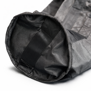 Interior view of the Gorila Fitness sandbag, featuring heavy-duty reinforced stitching and integrated nylon straps built for maximum durability.