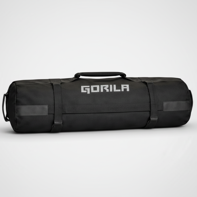Extra large 200lb Gorila Fitness sandbag black heavy duty adjustable weight bag for advanced crossfit and strength training