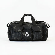 Front view of the Gorila Gym Bag in camouflage design with bold Gorila branding