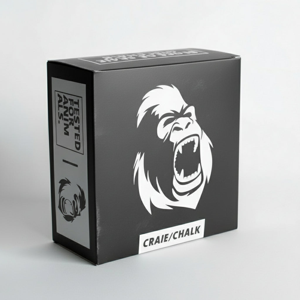 Gorila Gym Chalk 1LB box with eight 2oz blocks – premium grip chalk for pull-ups, rope climbs, and heavy lifting.