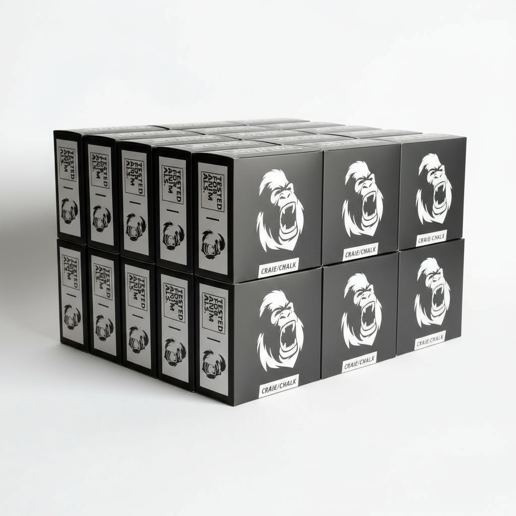 Gorila Gym Chalk bulk case of 36 boxes – 288 premium 2oz chalk blocks for large gyms and training facilities.