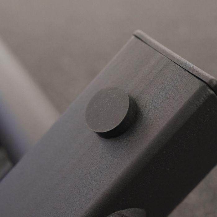 Side angle of Gorila HPS Storage – portable horizontal weight plate holder showing compact, low-profile design for easy gym mobility