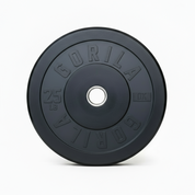 Gorila Ox 25LB bumper plate pair – premium low-bounce plates for powerlifting, CrossFit-style workouts, and home gyms.