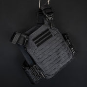 Back view showing the plate pocket and breathable rear panel of the Phantom 2.0 rucking vest