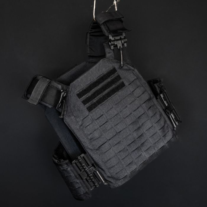 Back view showing the plate pocket and breathable rear panel of the Phantom 2.0 rucking vest
