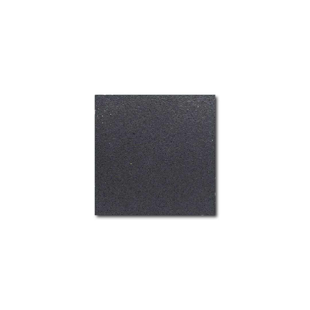 Black Gorila Rubber Flooring surface sample showing dense non-slip texture designed for gym floors, fitness centers, and performance training areas