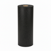 Roll of Gorila black rubber matting on a white background
