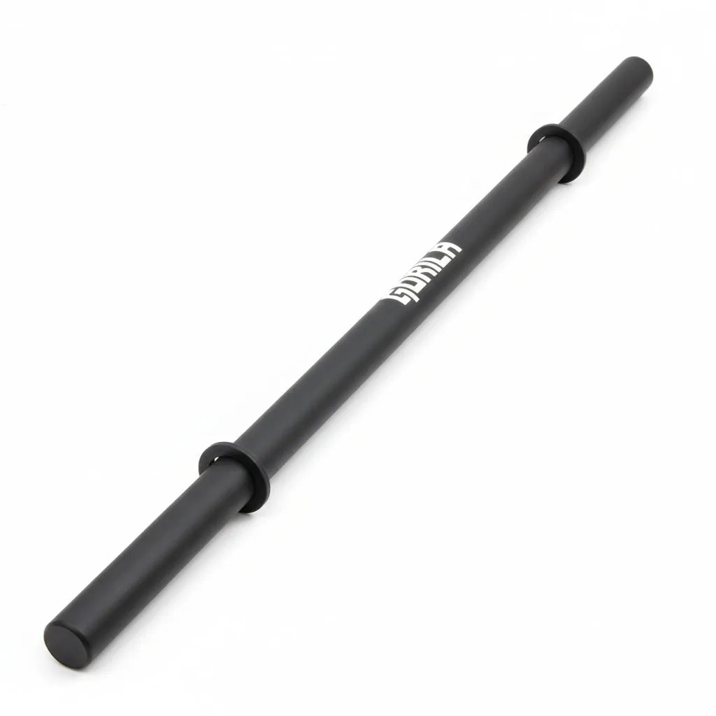 Gorila Compact Strongman Fat Bar – 1.9-inch axle barbell designed for strongman and functional training, featuring a matte black finish and heavy-duty steel construction.