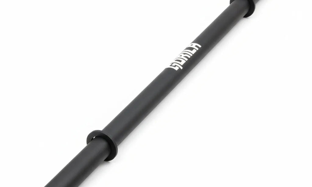 Gorila Compact Strongman Fat Bar – 1.9-inch axle barbell designed for strongman and functional training, featuring a matte black finish and heavy-duty steel construction.