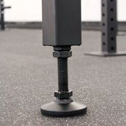 Bottom view of Gorila Venom GHD footplate and adjustable roller assembly, emphasizing secure positioning and durability for intense training.