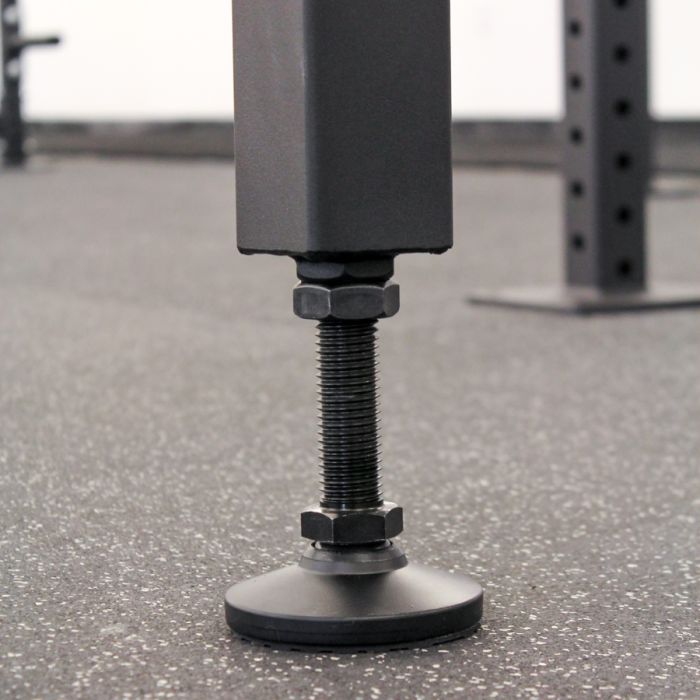 Bottom view of Gorila Venom GHD footplate and adjustable roller assembly, emphasizing secure positioning and durability for intense training.