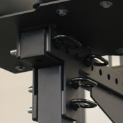 Macro shot of the Gorila Venom GHD dual pads showing textured stitching, curvature, and supportive foam density for ergonomic comfort.