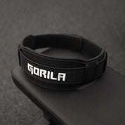 Close-up of a Gorila Fitness weightlifting belt, built for serious lifters seeking maximum core support and strength during heavy training.